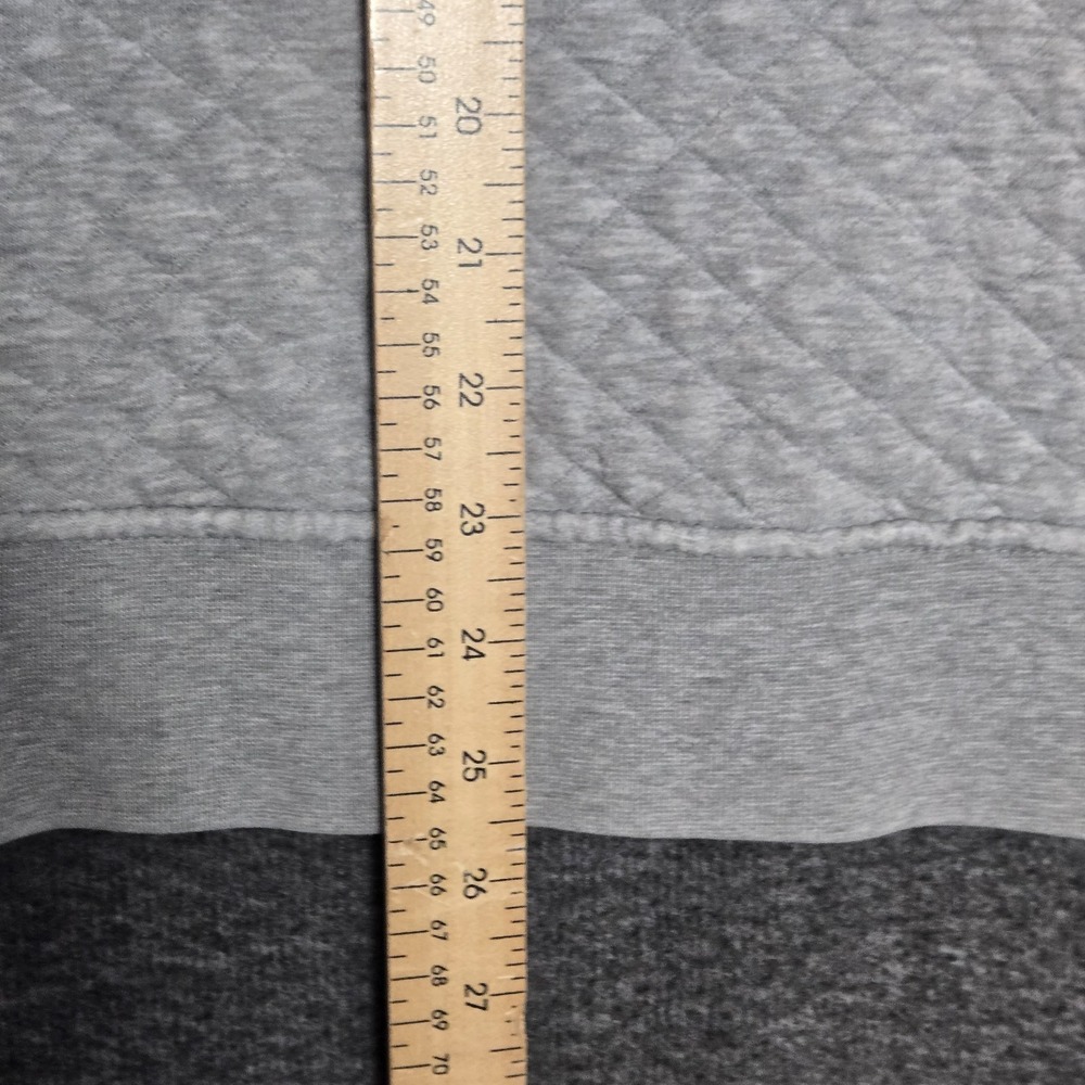 Patagonia Organic Cotton Quilt Snap-T® Pullover Drifter Grey W/ Dark Ruby Size M - Picture 5 of 15